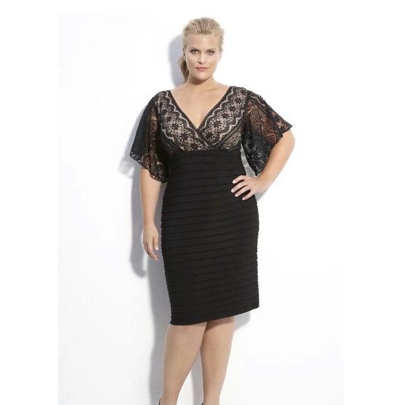 Adrianna Papell Dresses & Skirts - Adrianna Papell lace top cocktail dress